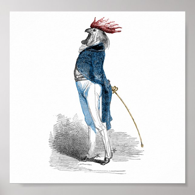 Rooster Gentleman Poster (Front)