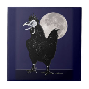 Rooster Ghost Tile