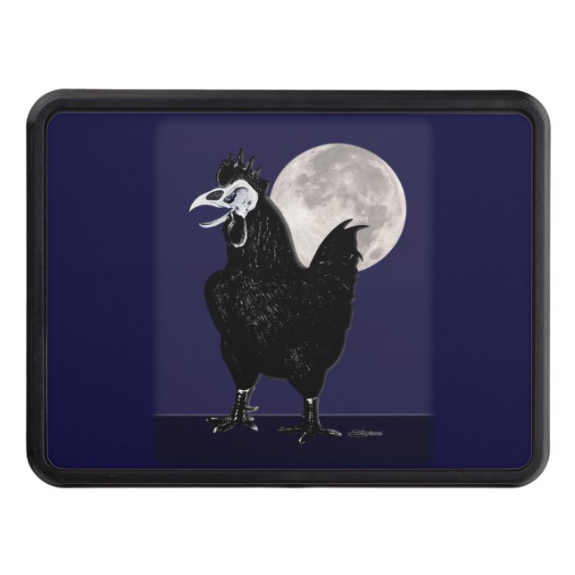 Rooster Ghost Trailer Hitch Cover (Front)