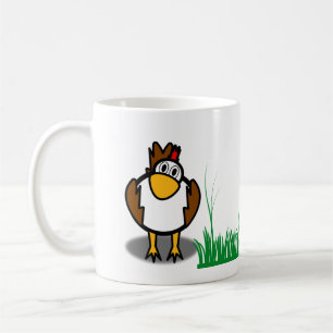 rooster hen mug