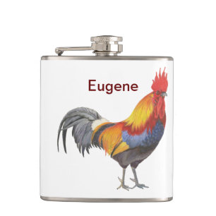 Rooster Hip Flask