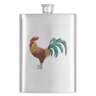 ROOSTER HIP FLASK