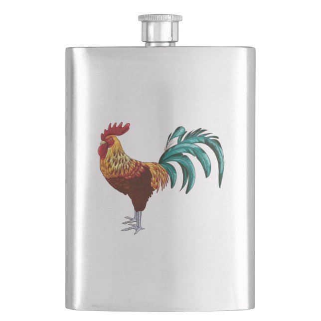 ROOSTER HIP FLASK (Front)
