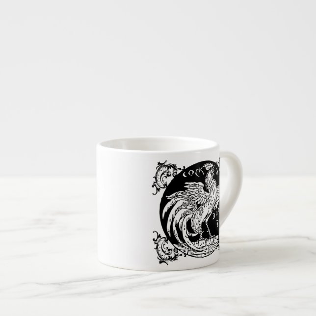 Rooster Home Decor, Apparel, and Gifts Espresso Cup (Front Right)