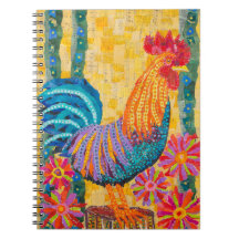 Rooster in the Flowers