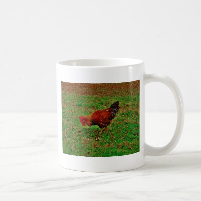 Rooster in the Grass Coffee Mug (Right)