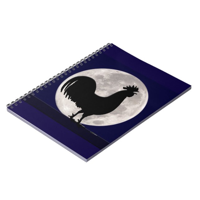 Rooster in the Moonlight Notebook (Left Side)