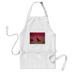 Rooster in the Purple Grass Standard Apron