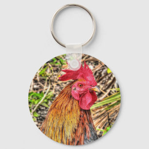 Rooster Keychain