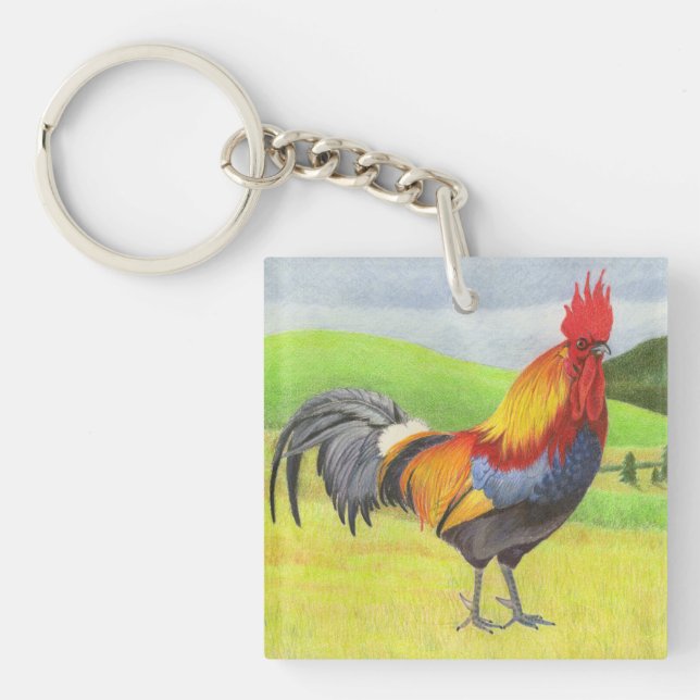 Rooster Keychain (Front)