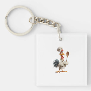 Rooster Keychain
