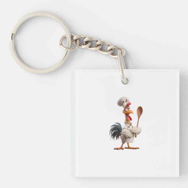 Rooster Keychain (Front)