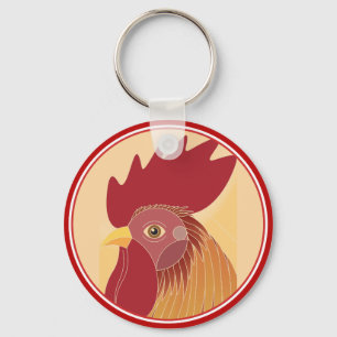 Rooster Keychain
