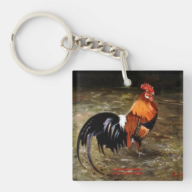 Rooster Keychain (Front)