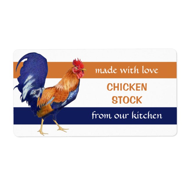 Rooster Kitchen Preserves Label (Front)