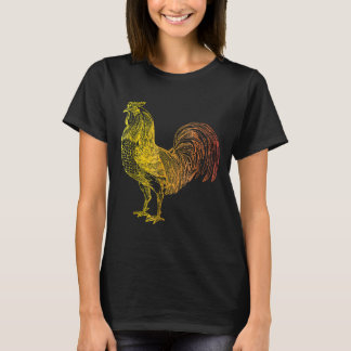 Rooster Love Chicken Hen Year China Town Free Rang T-Shirt