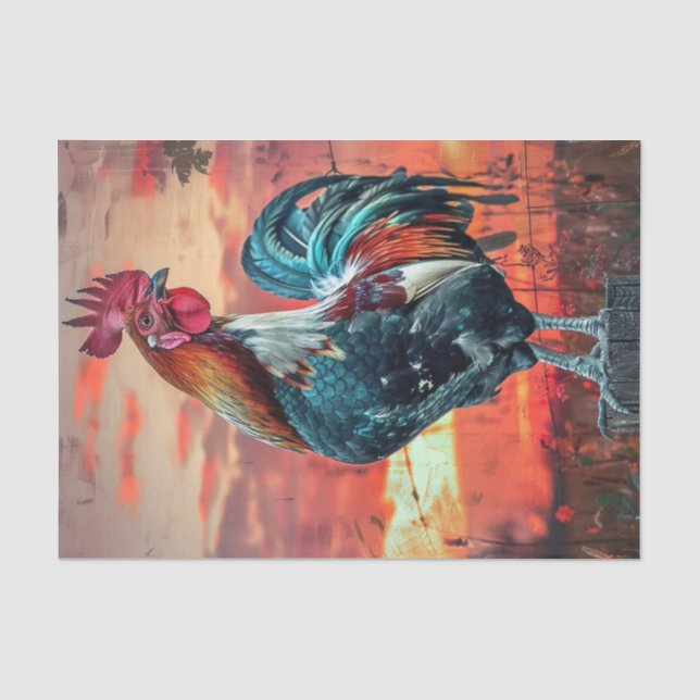 Rooster Lyfe18 Tissue Paper (Front)