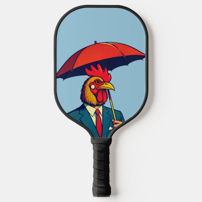Rooster man pickleball paddle (Front)