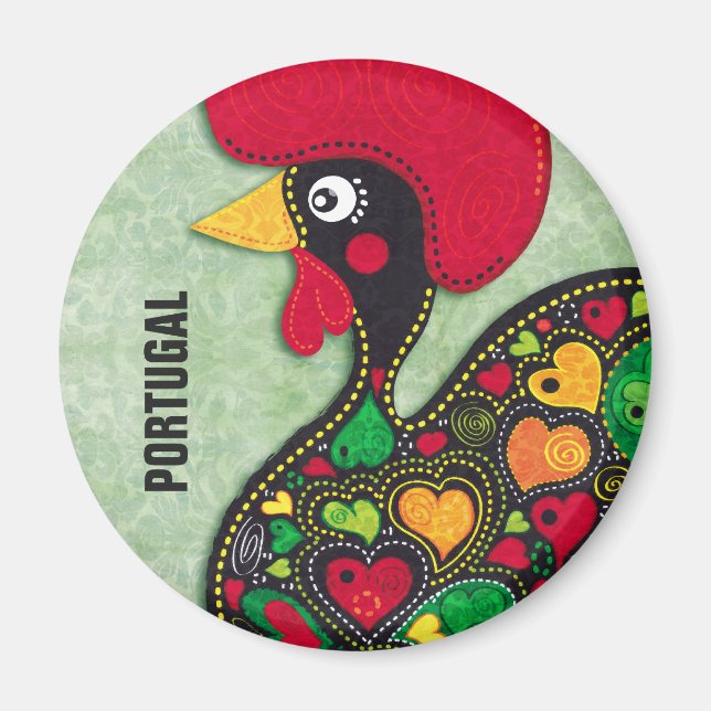 Rooster of Barcelos Nr02 - Galo de Barcelos Magnet (Front)