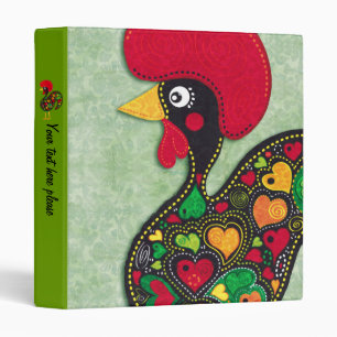 Rooster of Portugal Binder