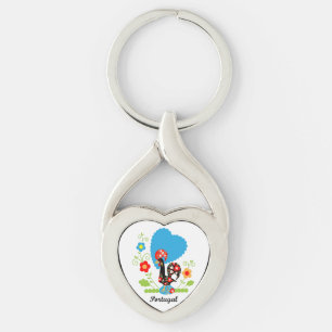 Rooster of Portugal Keychain