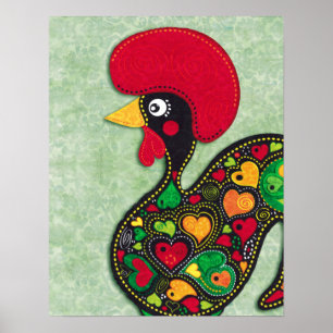 Rooster of Portugal Poster