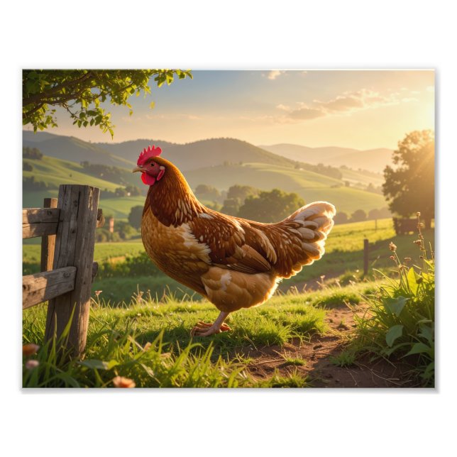 Rooster Photo Print (Front)