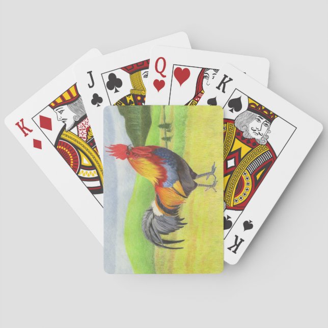 Rooster Playing Cards (Back)