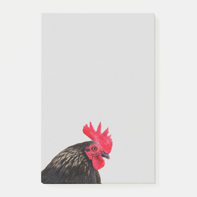 Rooster Portrait Post-it Notes (Front)