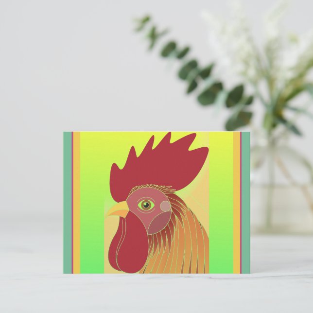 Rooster Postcard (Standing Front)