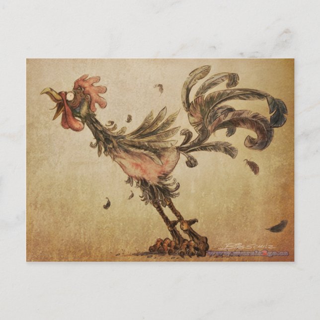 Rooster Postcard (Front)