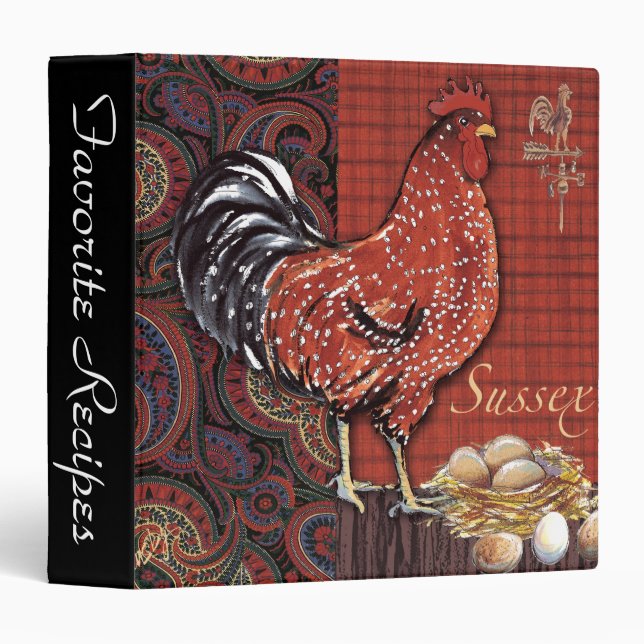 Rooster recipe binder (Front/Spine)