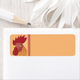 Rooster Return Address label