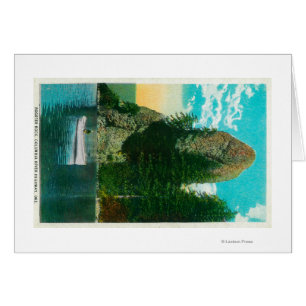 Rooster Rock sur Columbia River