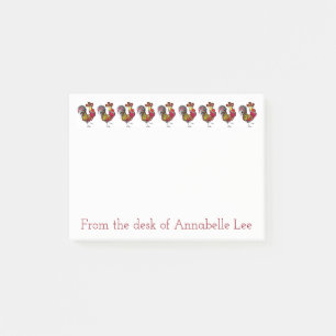 Rooster Row Post-it Notes