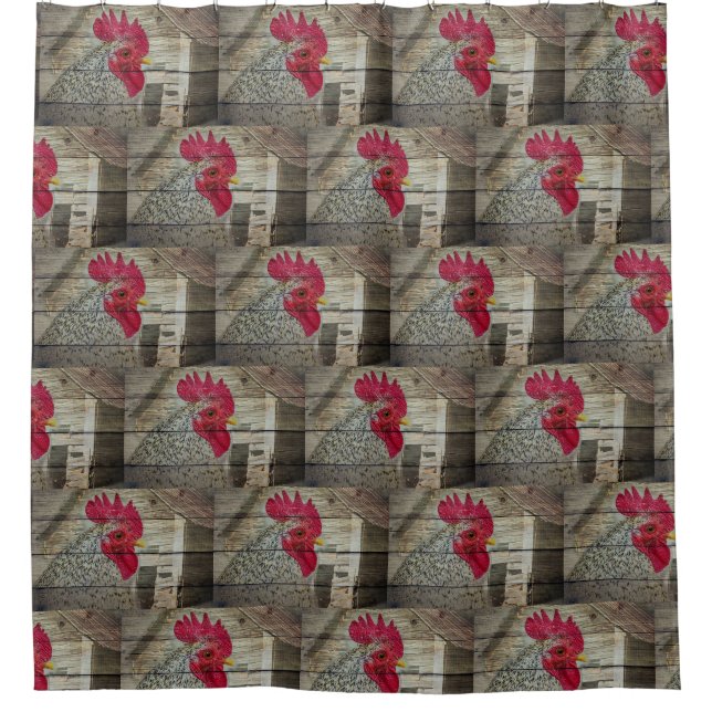 Rooster Rustic Chicken Coop Barn Board (Front)