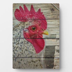 Rooster Rustic Chicken Coop Barn Board Plaque
