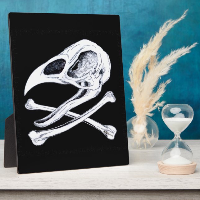 Rooster Skull and Crossbones Plaque (Side)