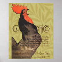 Rooster Steinlen Cocorico French Art