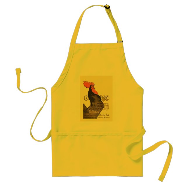 Rooster Steinlen Cocorico French Art Standard Apron (Front)