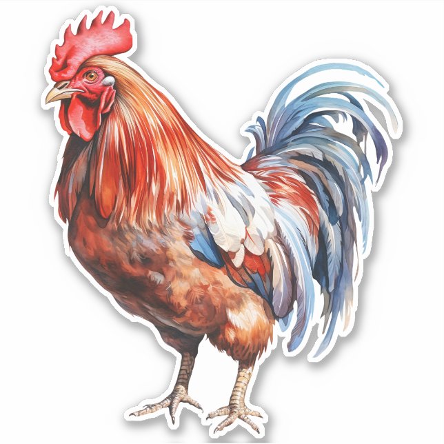 Rooster Sticker (Front)
