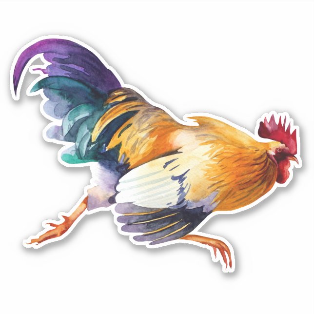 Rooster Sticker (Front)