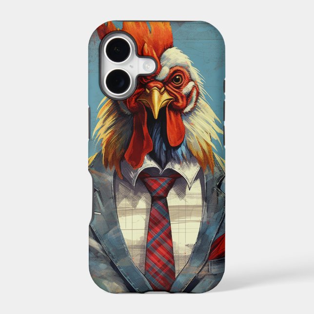 Rooster suit iPhone case (Back)