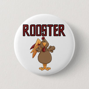 Rooster T-shirts and Gifts 2 Inch Round Button