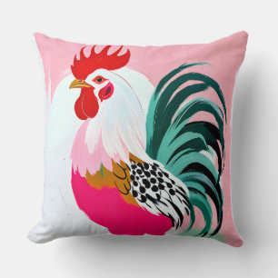 Rooster Throw Pillow