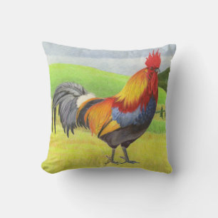 Rooster Throw Pillow