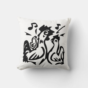 Rooster throw pillow