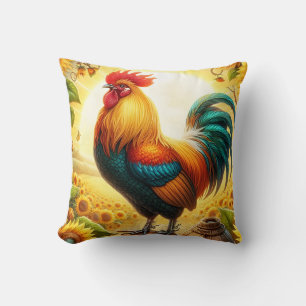 Rooster Throw Pillow