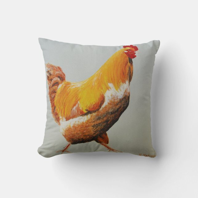Rooster Throw Pillow (Front)
