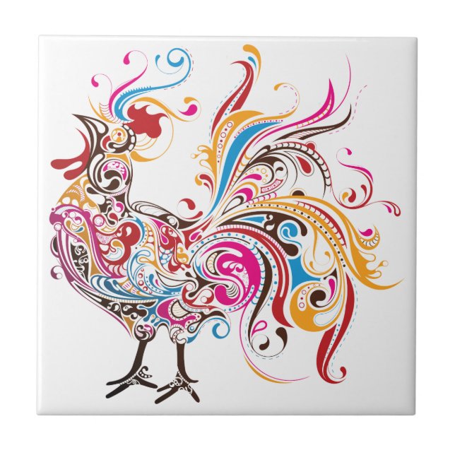 Rooster Tile (Front)